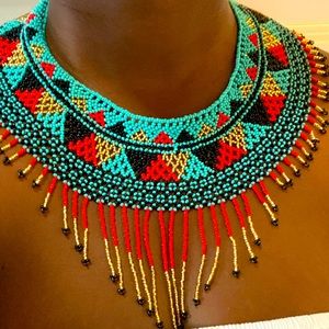 Unique Multicultural Handmade Necklace stylish
